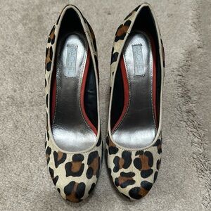 Rachel Roy Animal Print Fur Heel